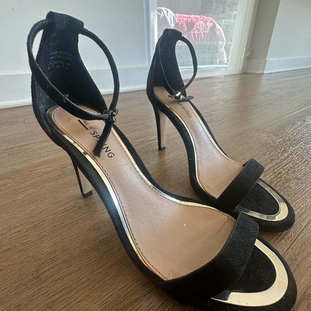 Call It Spring Black Heels - Picture 3 of 5